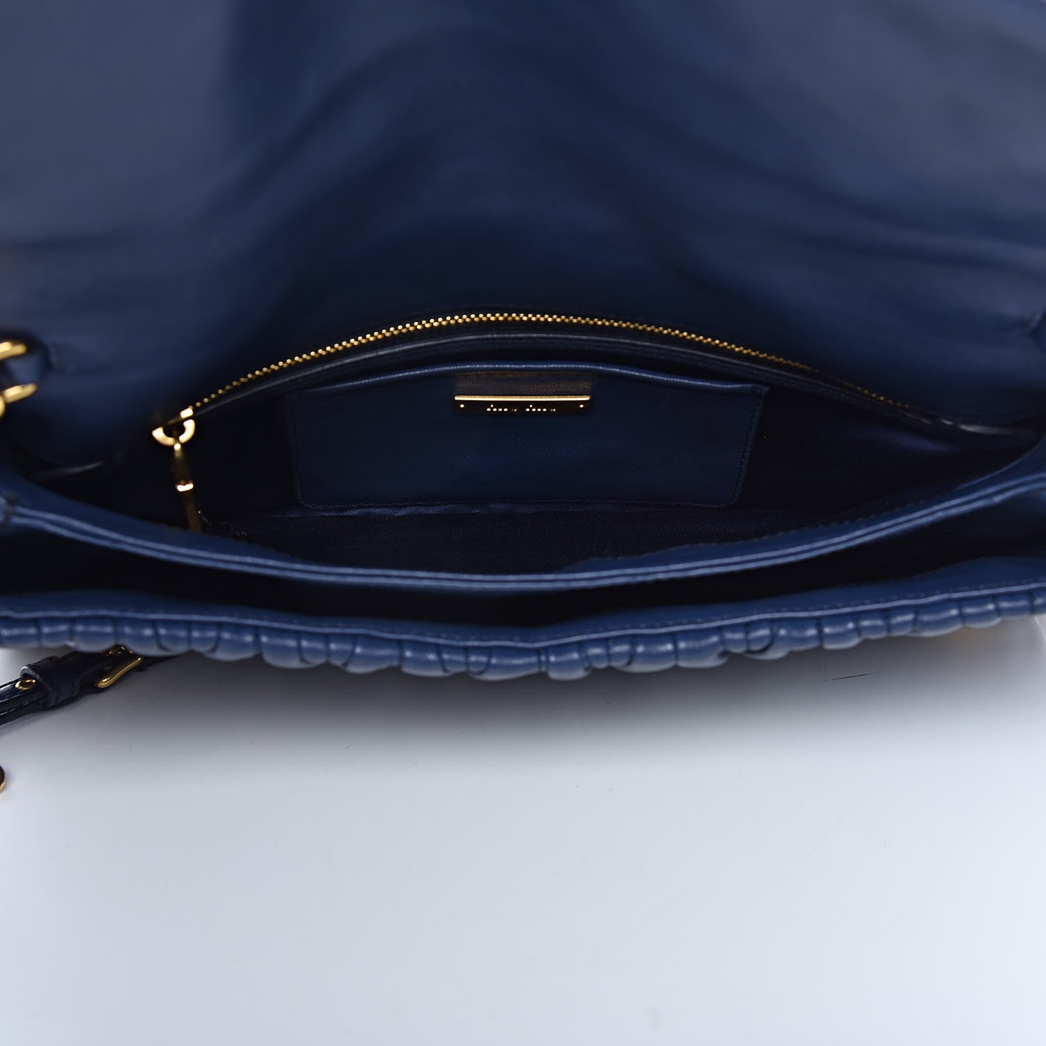 Miu Miu Nappa Matelasse Flap Clutch Bleuette 5 of 10