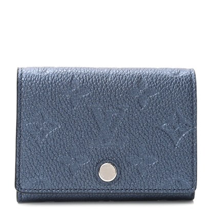 Louis Vuitton Metallic Monogram Business Card Holder Navy Nacre 1 of 6