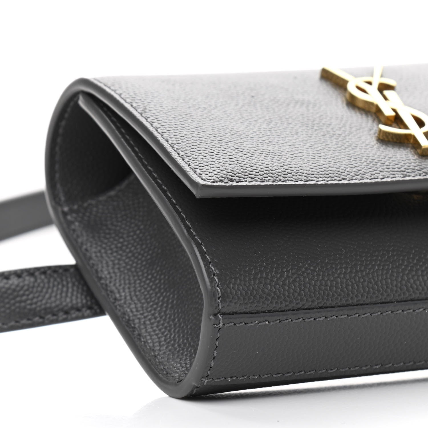 Saint Laurent Grain De Poudre Monogram Kate Belt Bag Storm 8 of 9