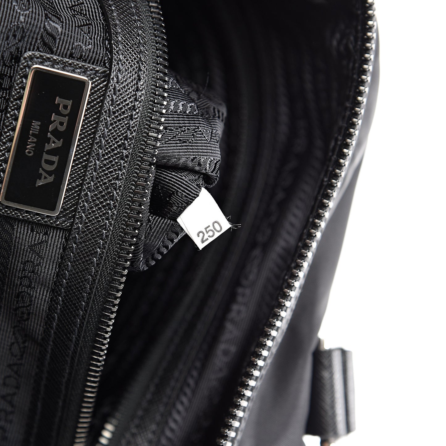 Tessuto Nylon Saffiano Duffle Bag Black