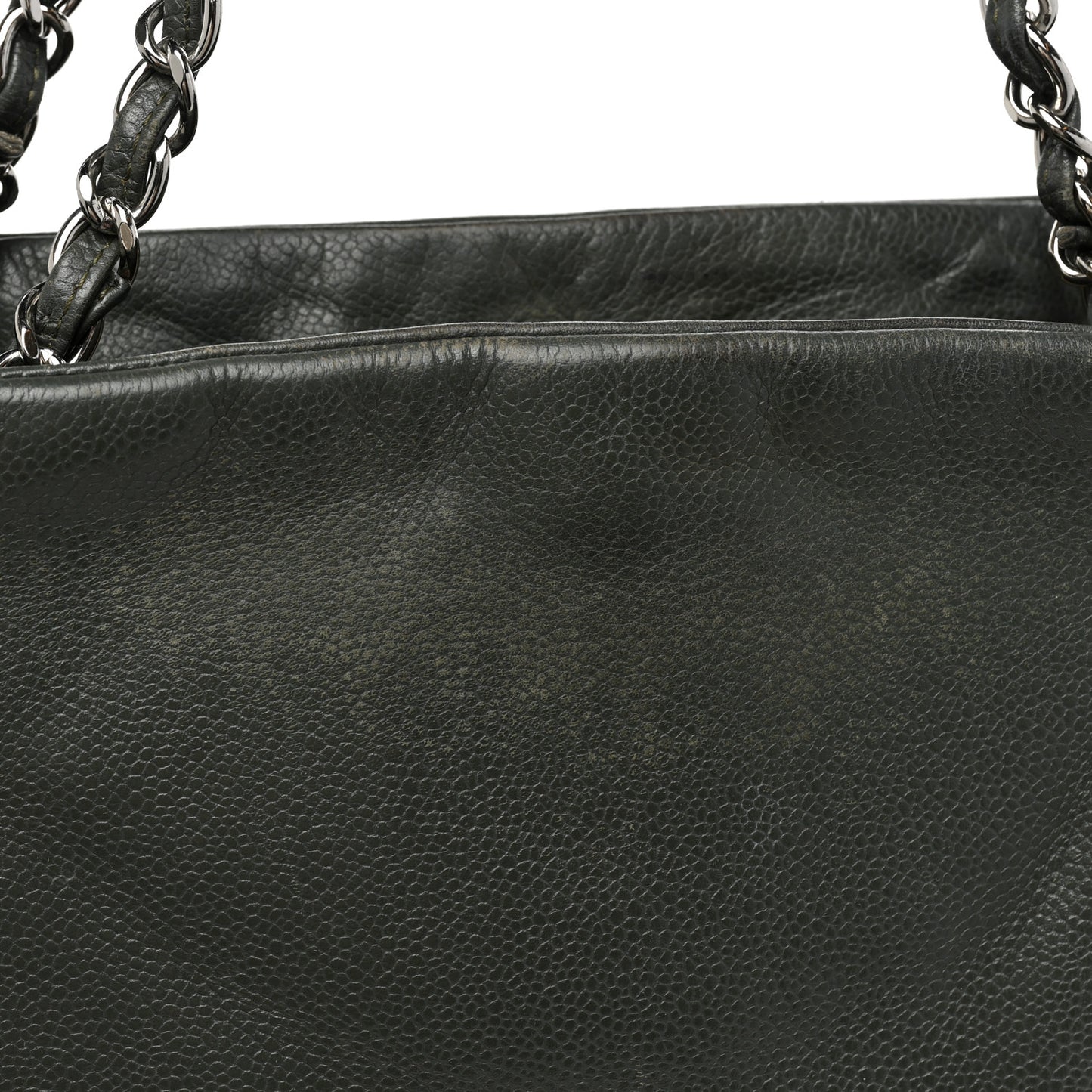 Caviar CC Timeless Shoulder Bag Gray