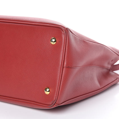 Prada Saffiano Lux Medium Tote Fuoco 9 of 19
