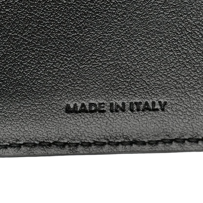 Celine Grained Calfskin Triomphe Fine Strap Wallet Black 8 of 9