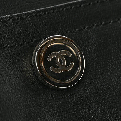 Chanel Coated Canvas Quilted Paris Biarritz Shoulder Bag Black 12 of 12