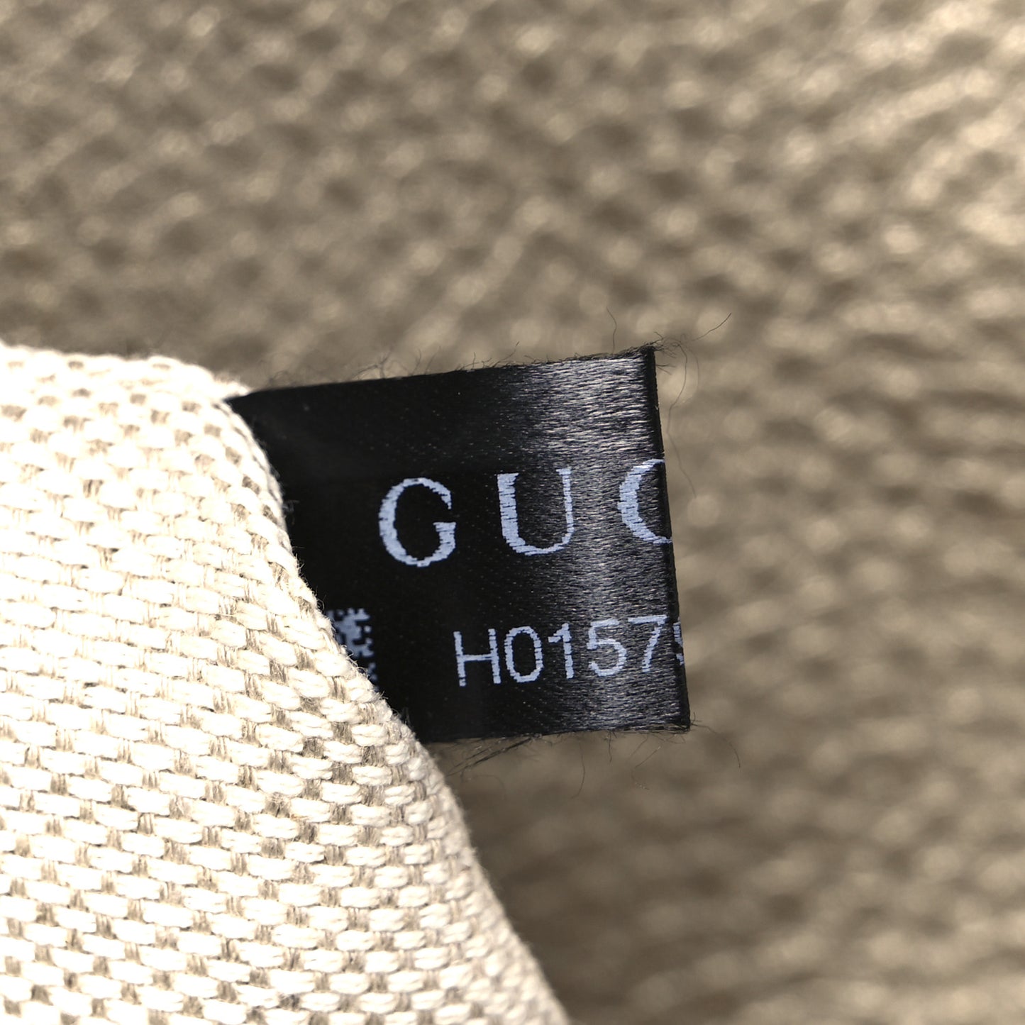 Metallic Pebbled Calfskin Medium Soho Clutch Golden Beige
