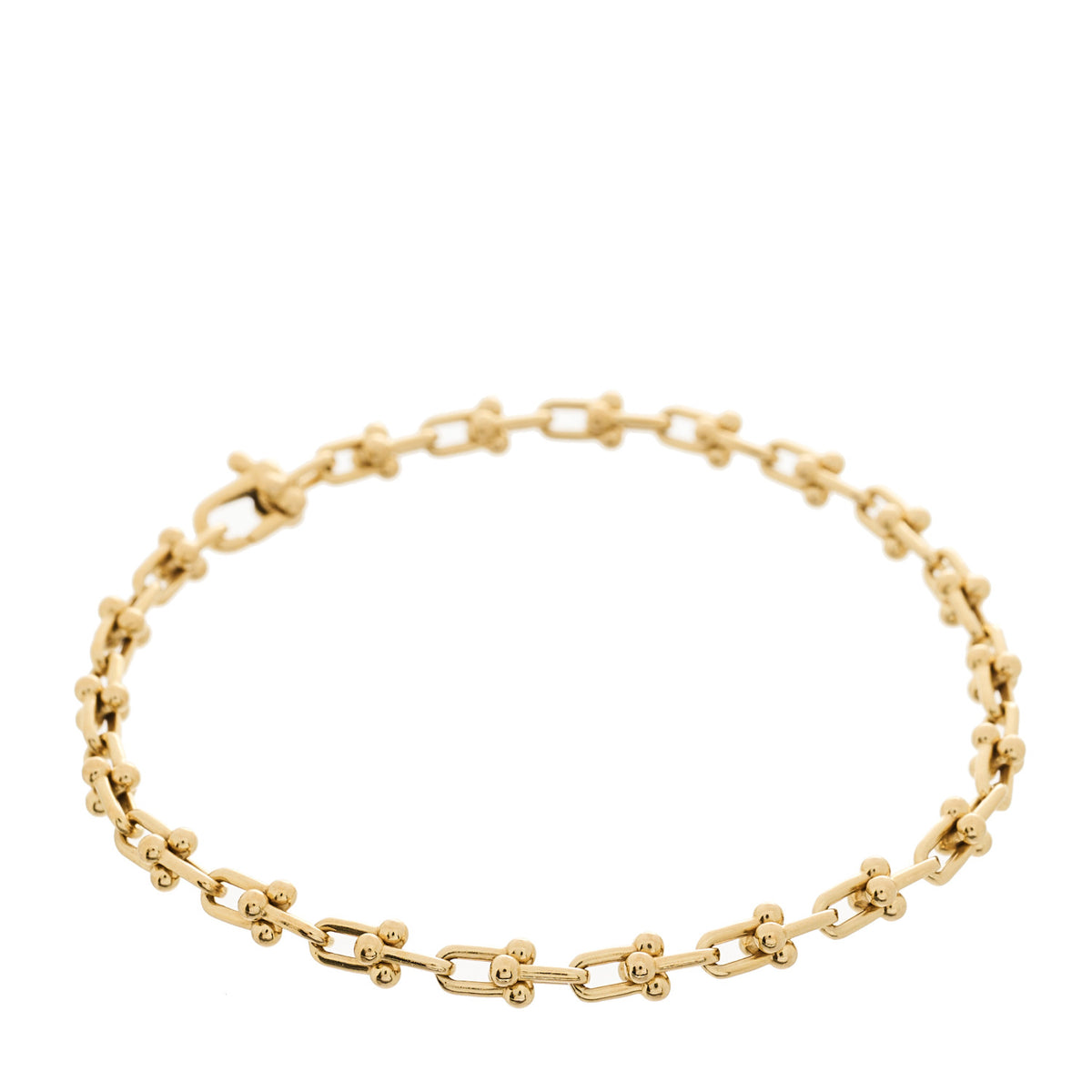 Tiffany 18K Yellow Gold Micro HardWear Link Bracelet 1 of 5