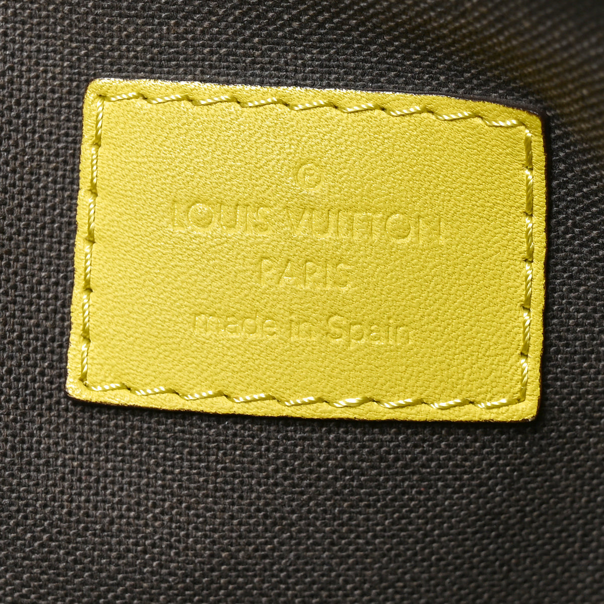 Damier Infini Porte-Documents Vert Acide