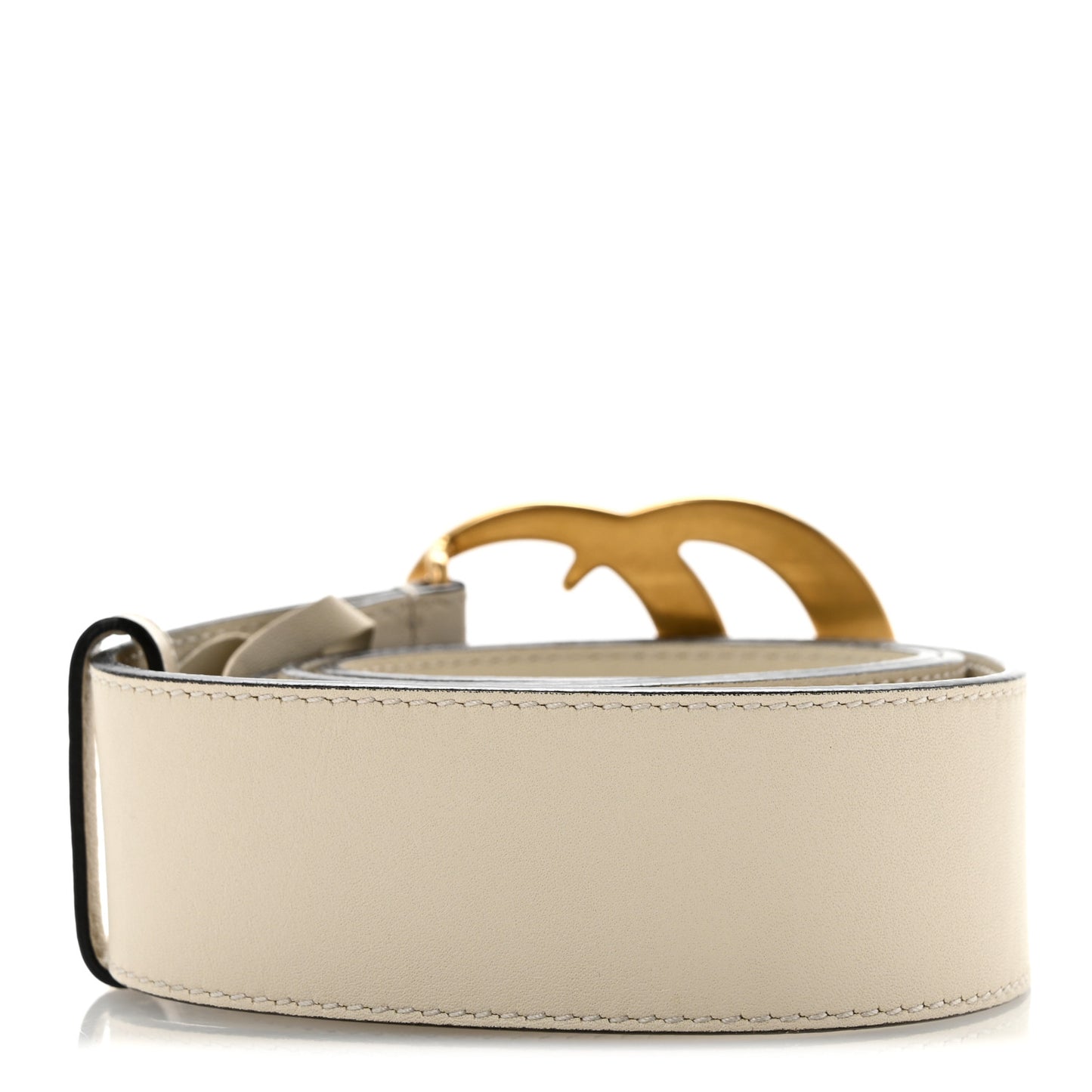 Calfskin Double G 40mm Belt 85 34 Mystic White