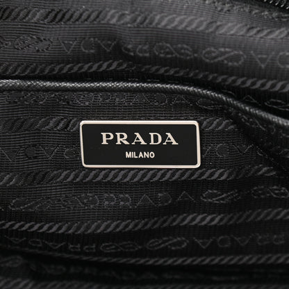 Prada Tessuto Nylon Saffiano Stampata Backpack Black Dis Rose 5 of 10