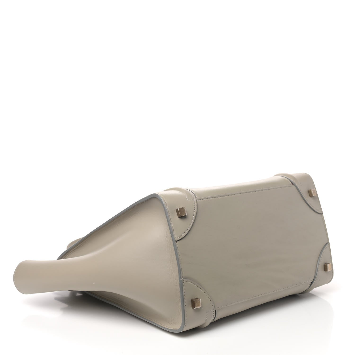 Celine Smooth Calfskin Mini Luggage Light Grey 3 of 12