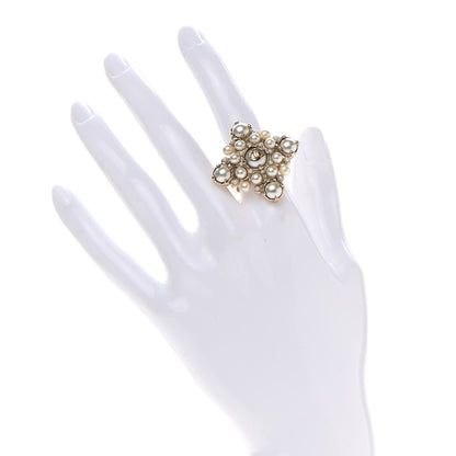 Chanel Pearl CC Ring 5.75 Light Gold 2 of 4