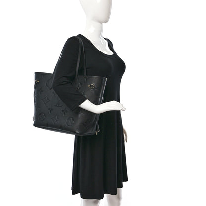 Louis Vuitton Empreinte Monogram Giant Neverfull MM Black 2 of 10