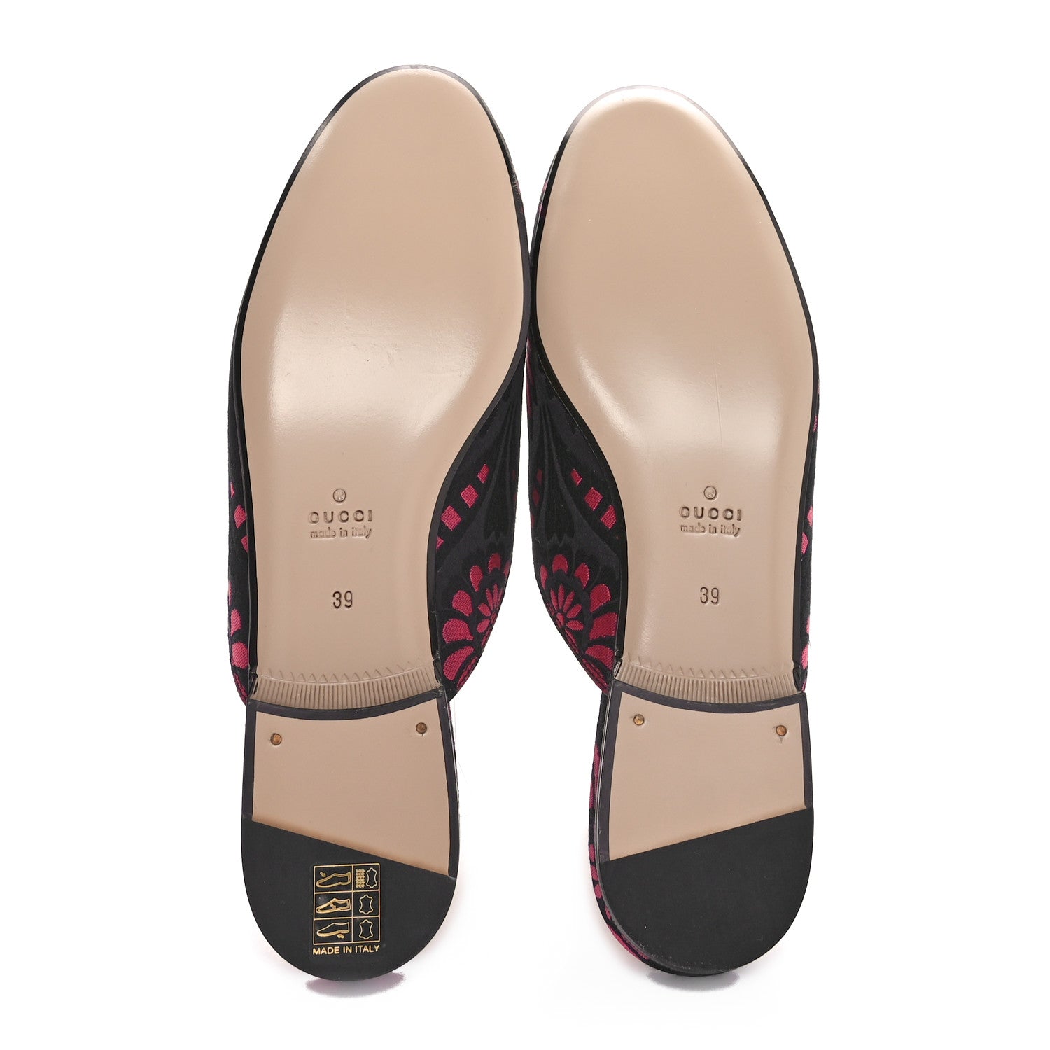 Gucci Jacquard Floral Womens Princetown Slippers 39 Pink 6 of 8
