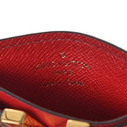 Louis Vuitton Calfskin Monogram Kimono Tote Card Holder Cherry 6 of 7