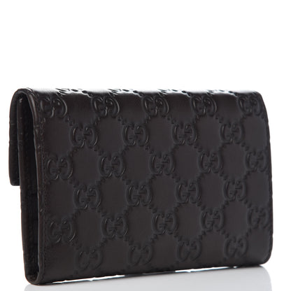 Gucci Guccissima Continental Flap Wallet Dark Brown 3 of 8