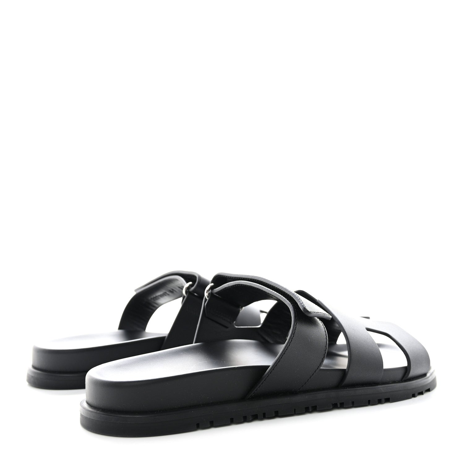 Hermes Calfskin Womens Chypre Sandals 41 Black 4 of 9