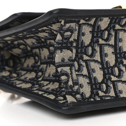 Christian Dior Oblique 30 Montaigne Chain Flap Bag Blue 9 of 10