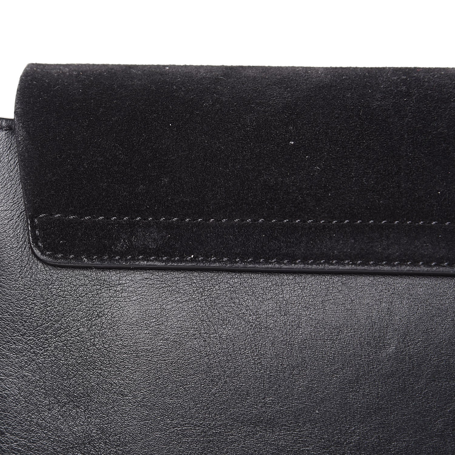 Chloe Suede Calfskin Small Faye Shoulder Bag Black 12 of 18