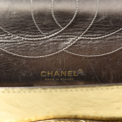 Chanel Metallic Aged Calfskin Quilted 2.55 Reissue 228 Flap Gold 6 of 16