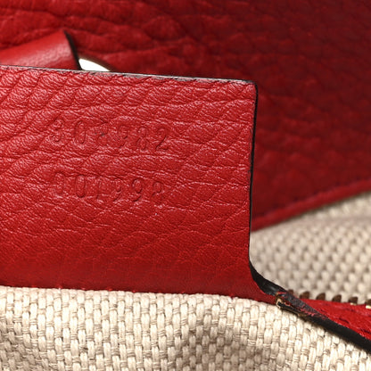 Gucci Pebbled Calfskin Medium Soho Chain Shoulder Bag Tabasco Red 7 of 12