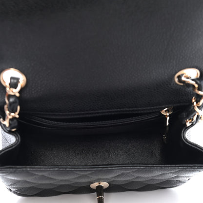 Chanel Caviar Quilted Mini Square Flap Black 4 of 8