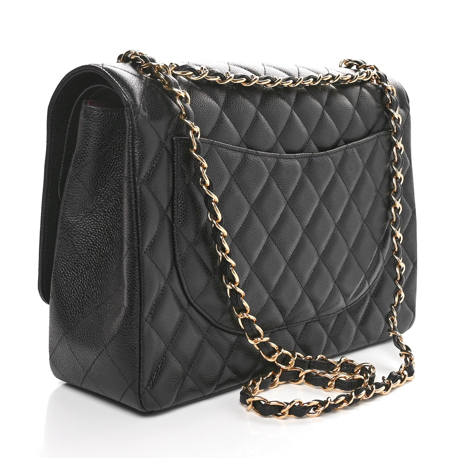 Chanel Caviar Quilted Maxi Double Flap Black 3 of 11