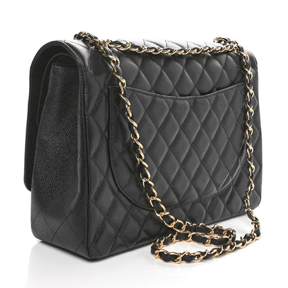 Chanel Caviar Quilted Maxi Double Flap Black 3 of 11