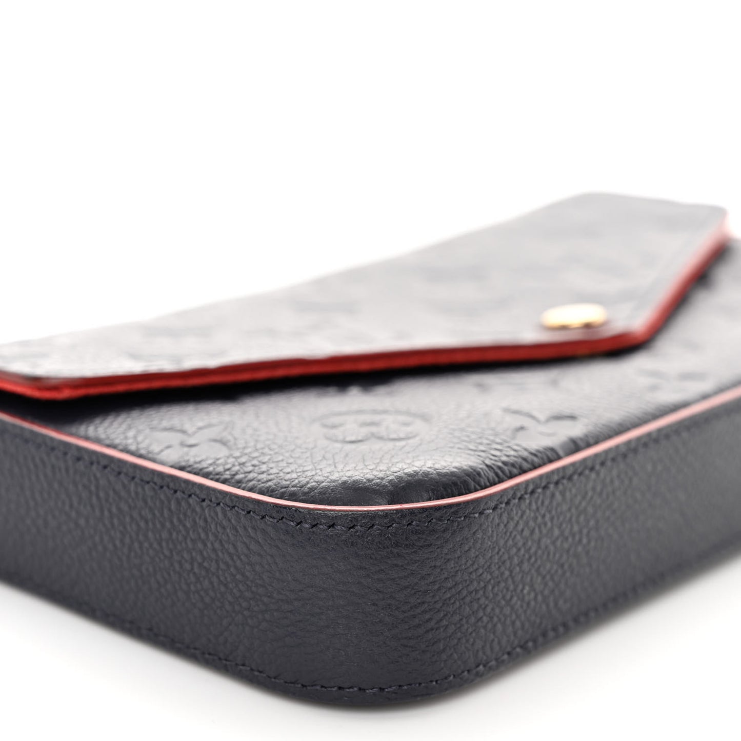 Empreinte Pochette Felicie Chain Wallet Marine Rouge