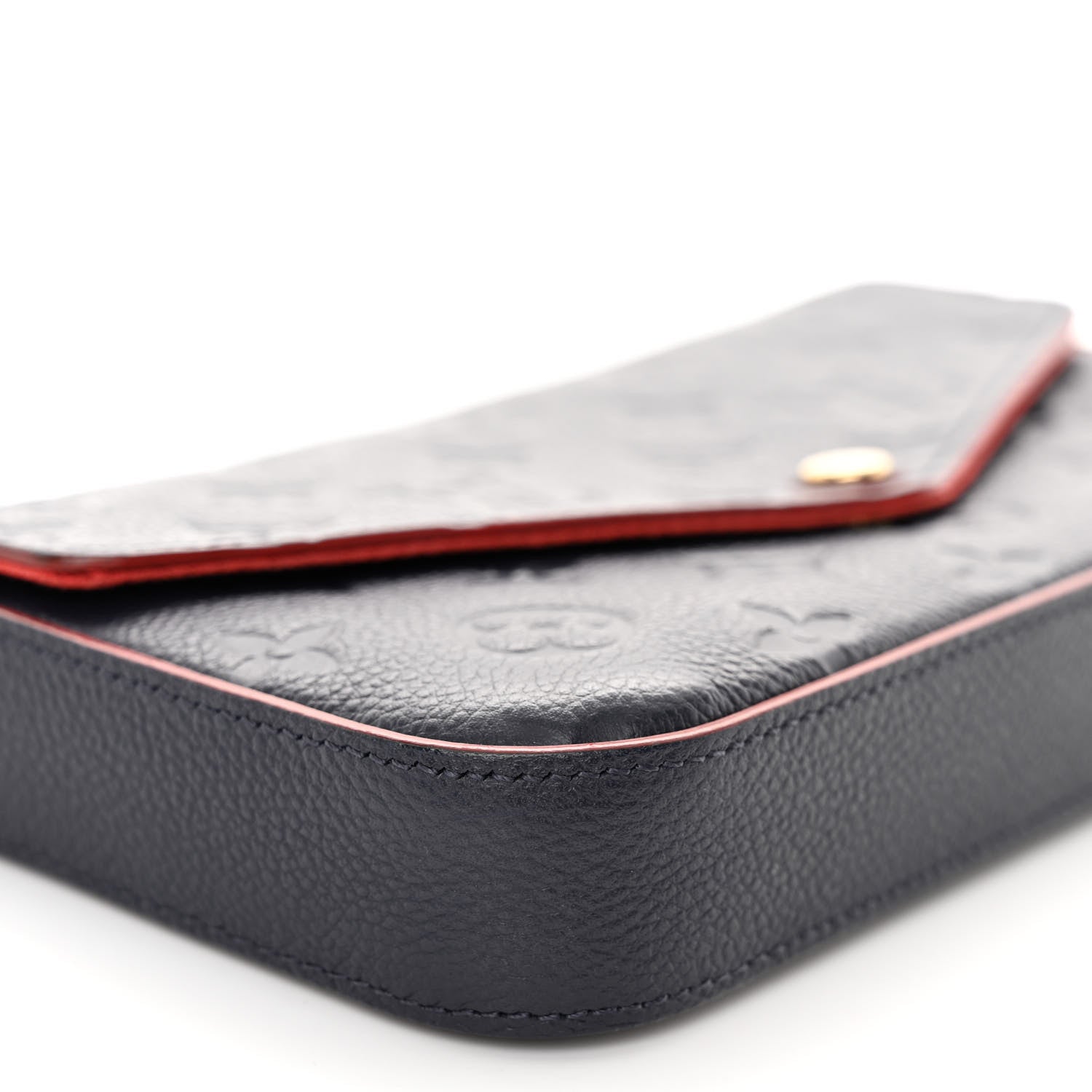 Louis Vuitton Empreinte Pochette Felicie Chain Wallet Marine Rouge 9 of 10