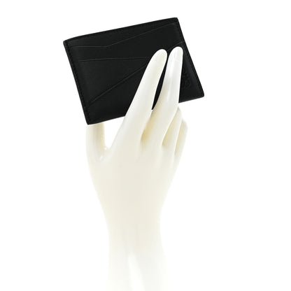 Loewe Calfskin Puzzle Card Holder Black 2 of 8