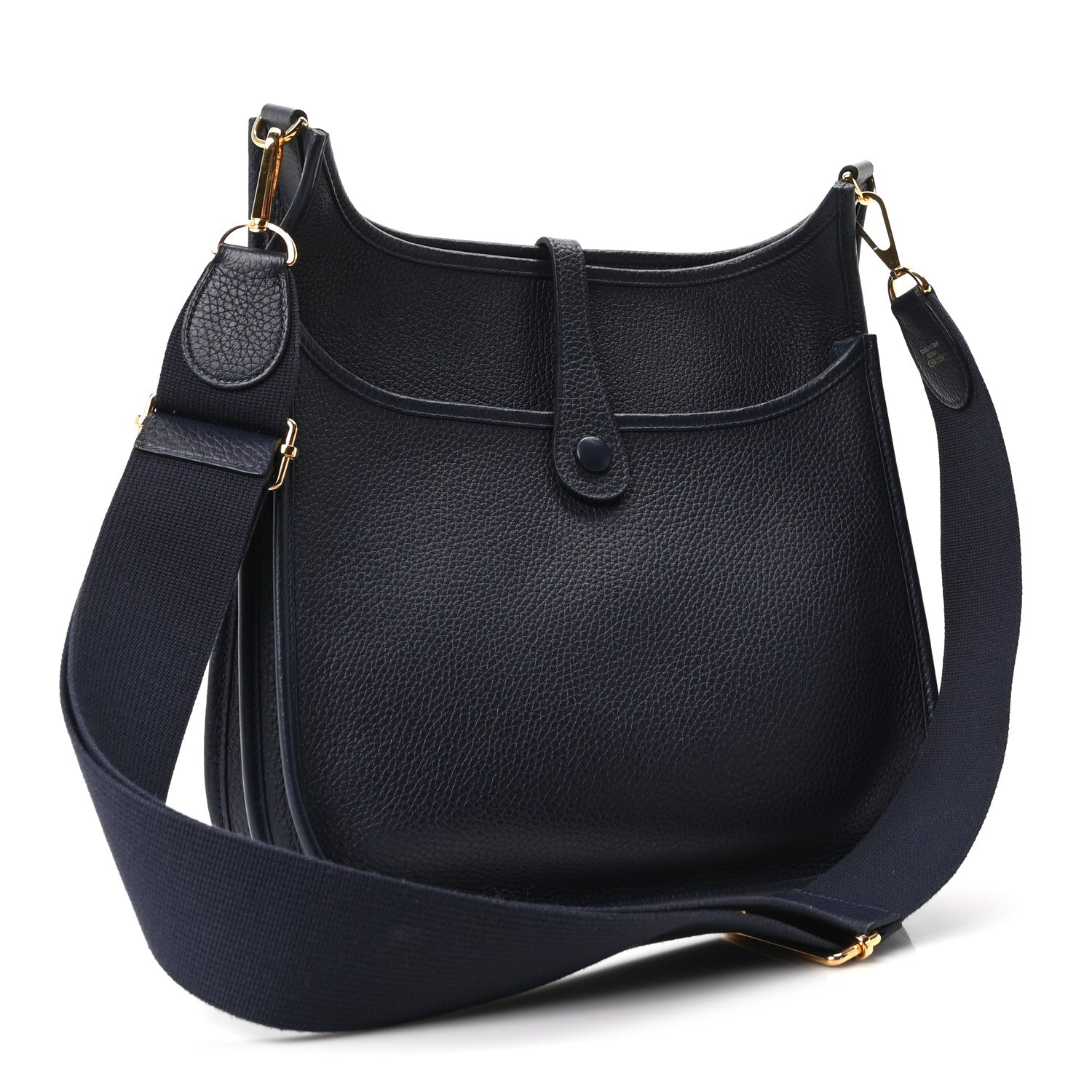 Hermes Taurillon Clemence Evelyne III PM Bleu Nuit 2 of 10
