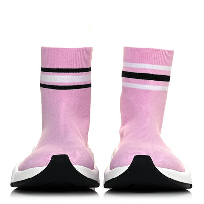 Balenciaga Technical 3D Recycled Knit Striped Womens Speed 2.0 Sneakers 39 Sweet Lilac Multicolor 2 of 8