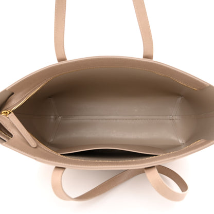 Mansur Gavriel Saffiano Small Zip Tote Beige 5 of 10