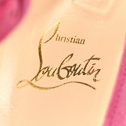 Christian Louboutin Suede Rampoldi 120 Ankle Strap Pumps 38 Pink 11 of 17