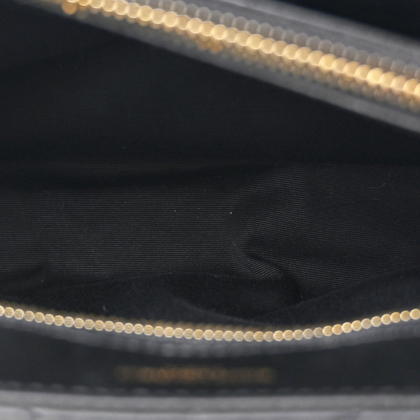 Calfskin Y Quilted Monogram Medium Loulou Chain Satchel Black