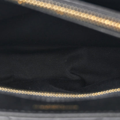 Saint Laurent Calfskin Y Quilted Monogram Medium Loulou Chain Satchel Black 6 of 11
