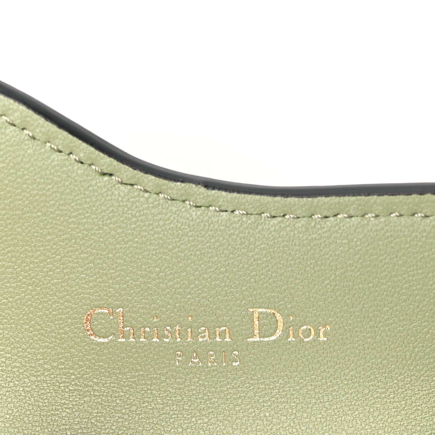 Goatskin Saddle Card Holder Light Green
