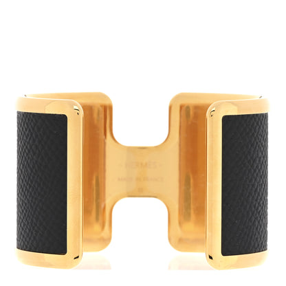 Hermes Epsom Olympe Cuff Bracelet T2 Black 3 of 5