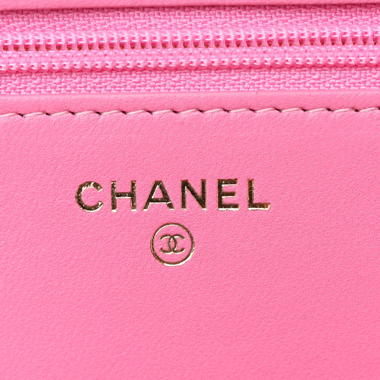 Chanel Lambskin Quilted CC Pearl Crush Wallet on Chain WOC Pink 6 of 12