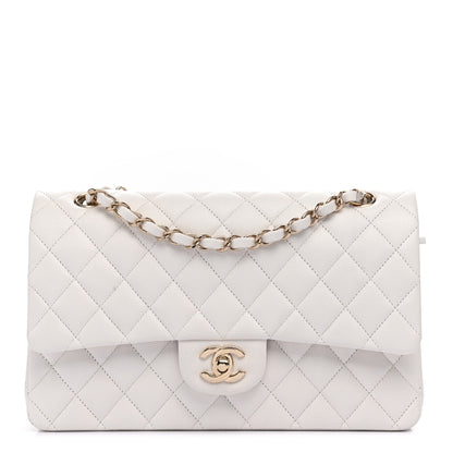 Chanel Caviar Quilted Medium Double Flap White 1 of 9