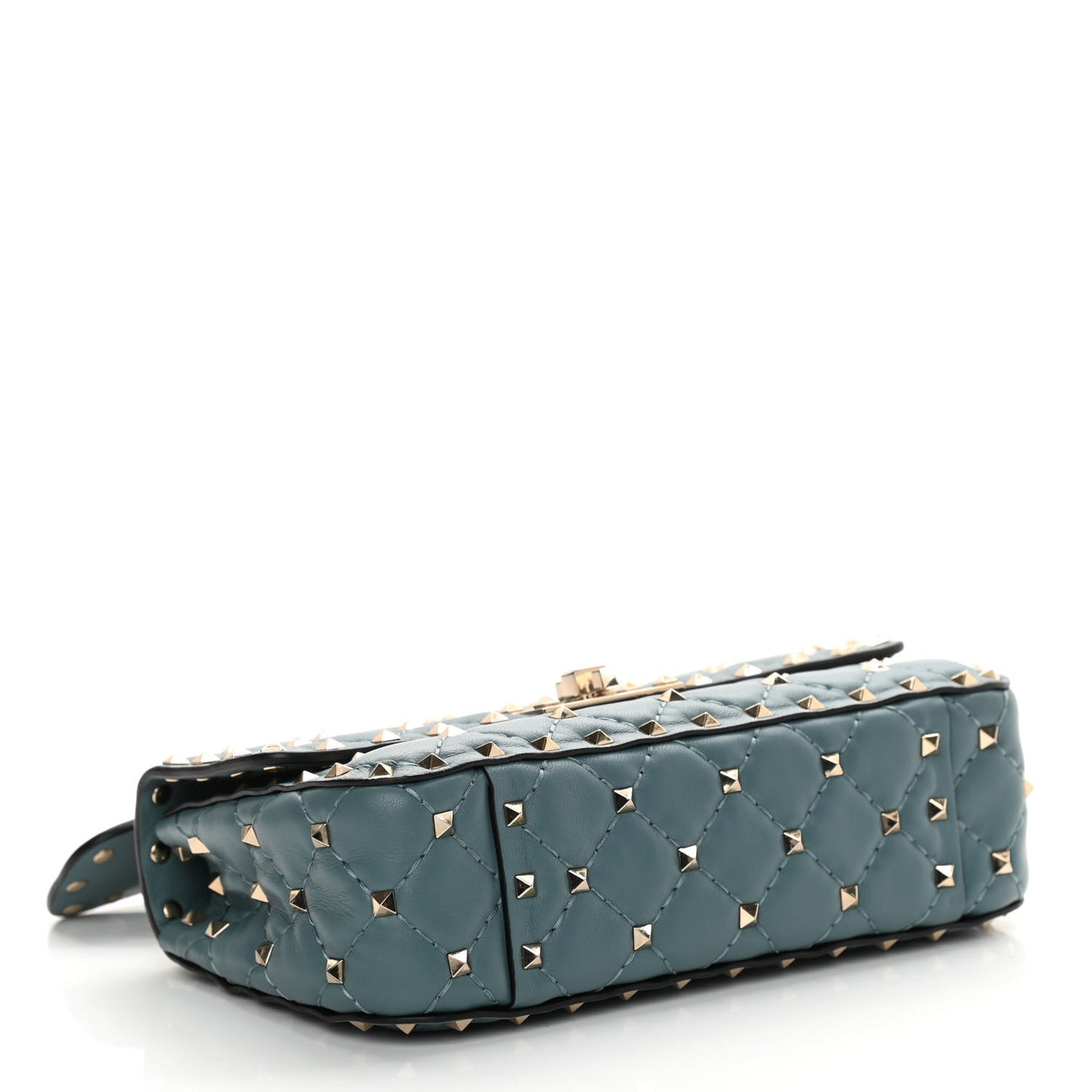 Nappa Small Rockstud Spike Shoulder Bag Amadeus