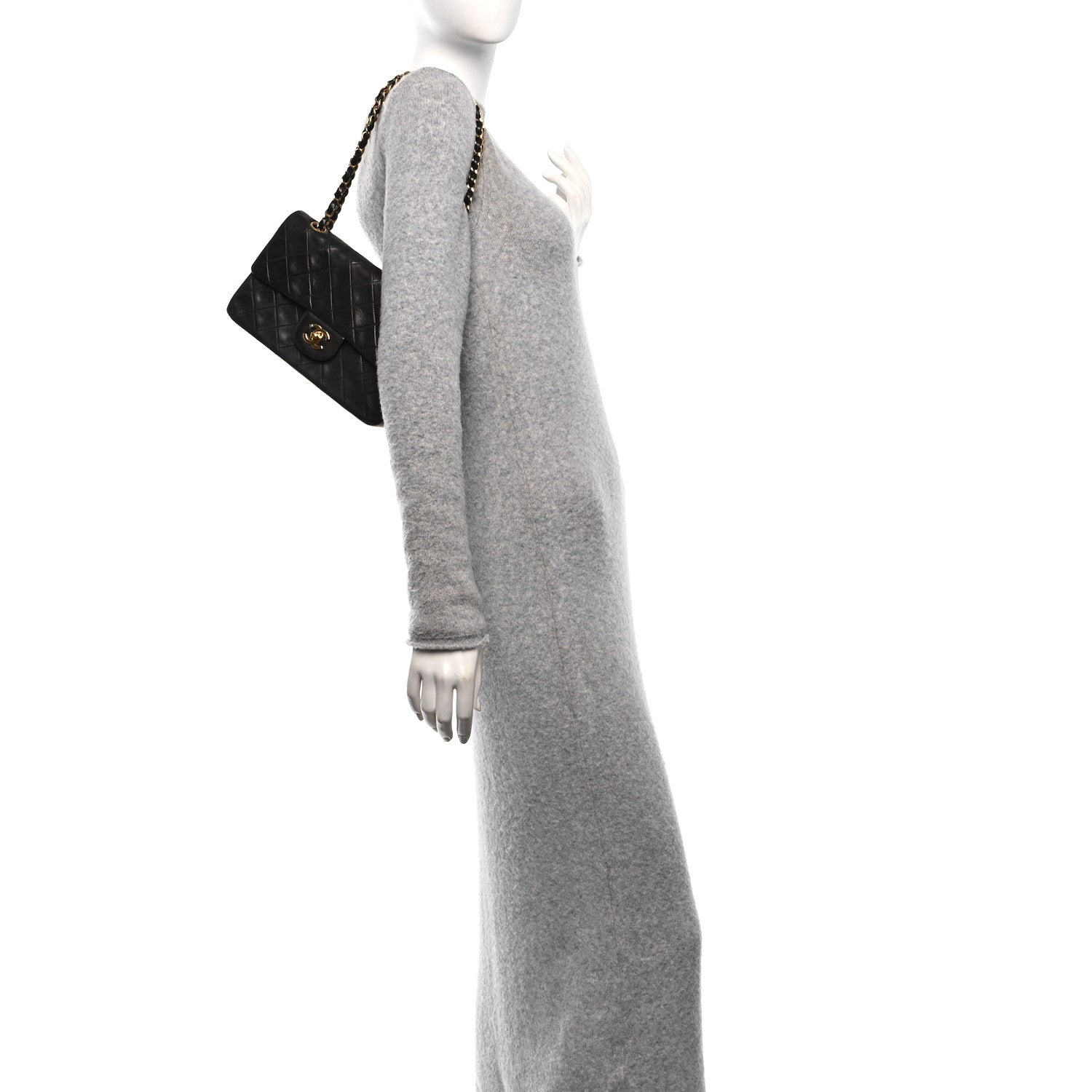 Chanel Lambskin Quilted Small Double Flap Black 2 of 11