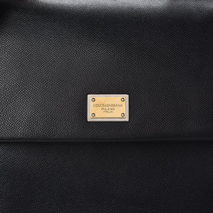 Dolce & Gabbana Dauphine Large Miss Sicily Satchel Black 8 of 13