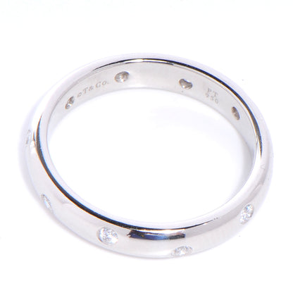 Tiffany Platinum and Diamond 4mm Etoile Band Ring 60 9 4 of 5