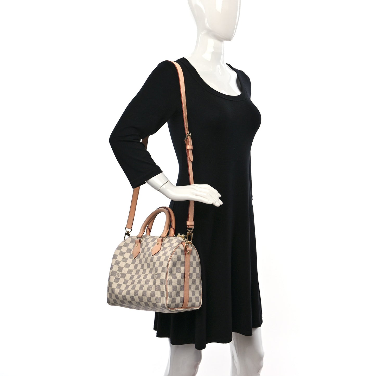 Damier Azur Speedy Bandouliere 25