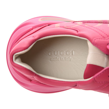 Gucci Calfskin Logo Womens Rhyton Sneakers 36.5 Box Pink 7 of 8