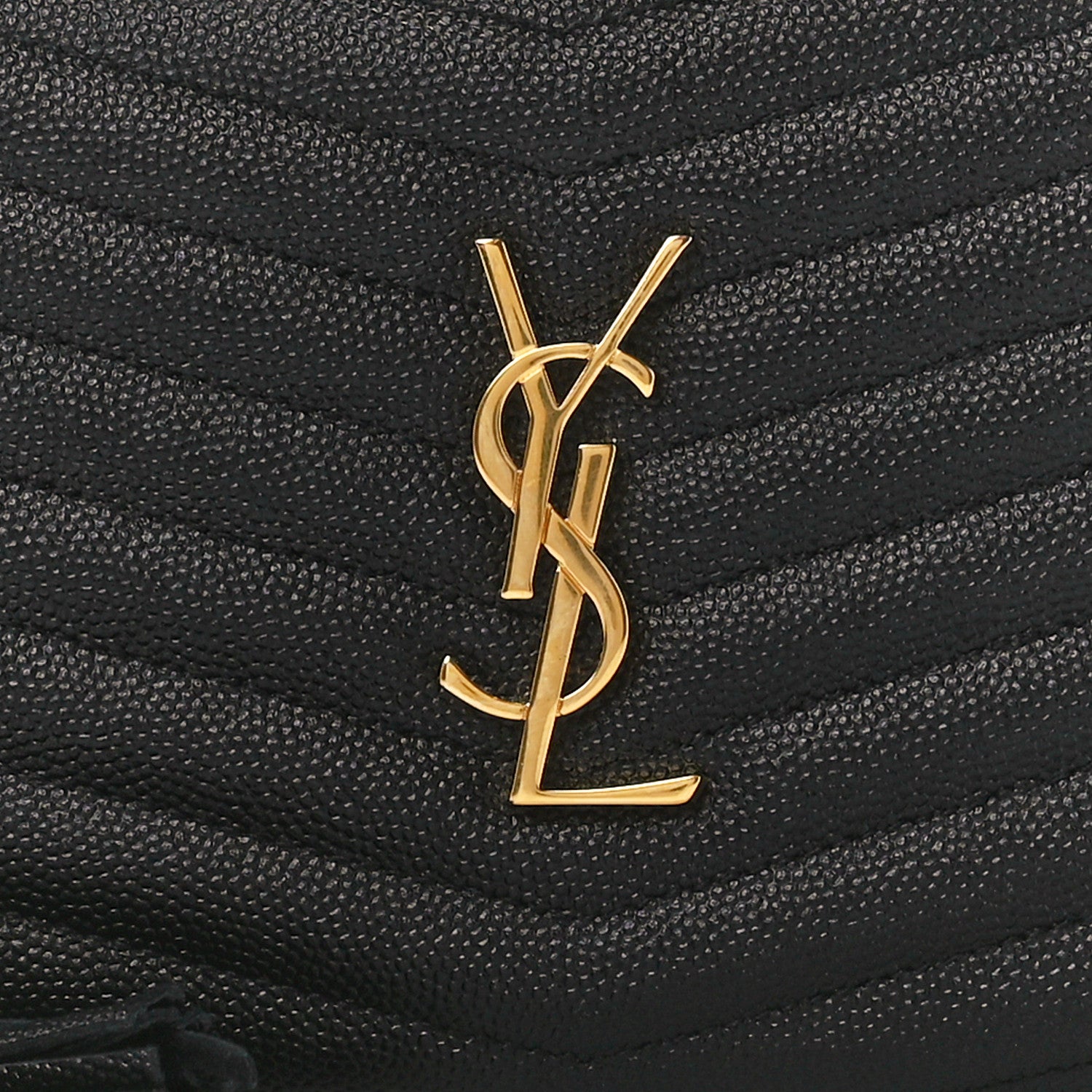 Saint Laurent Grain De Poudre Matelasse Monogram Mini Lou Camera Bag Black 8 of 11