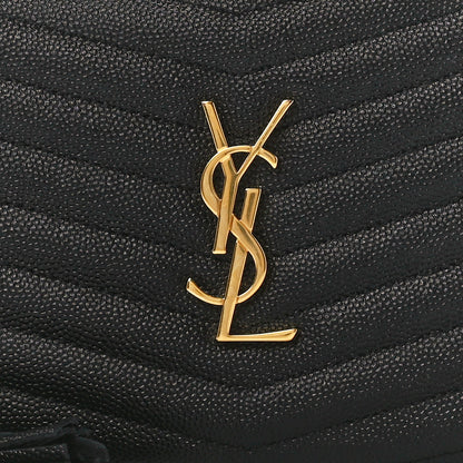 Saint Laurent Grain De Poudre Matelasse Monogram Mini Lou Camera Bag Black 8 of 11