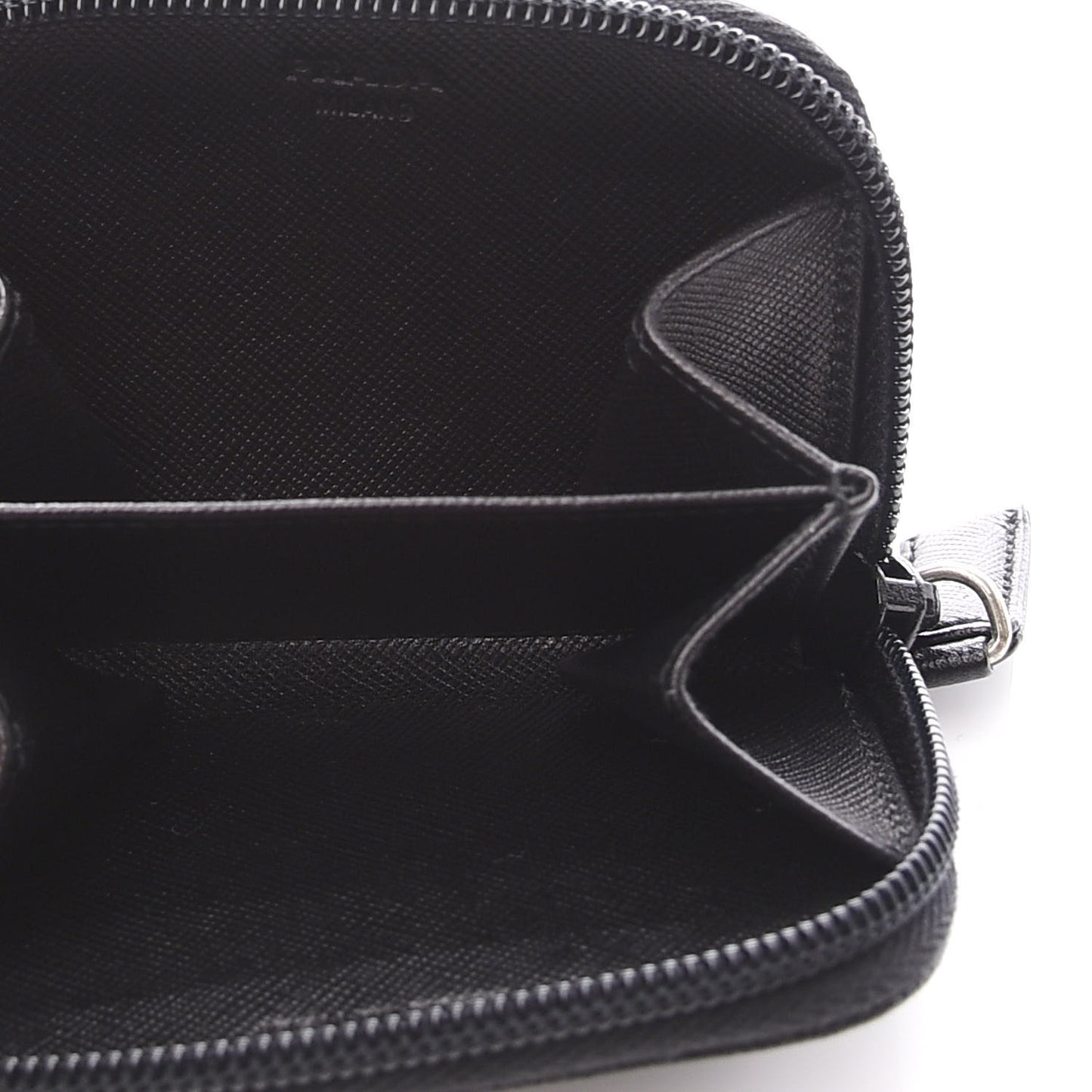 Saffiano Coin Purse Black