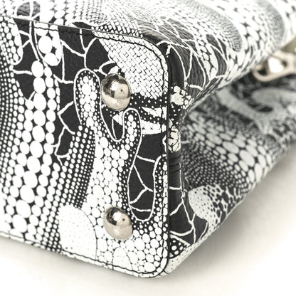 Louis Vuitton LV X YK Taurillon Psychedelic Capucines MM Black White 9 of 9